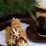 Gingerbread Pizzelle with Eggnog Buttercream Filling