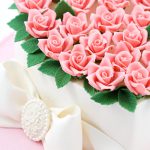 Valentine's Day Roses and Pearls Cake